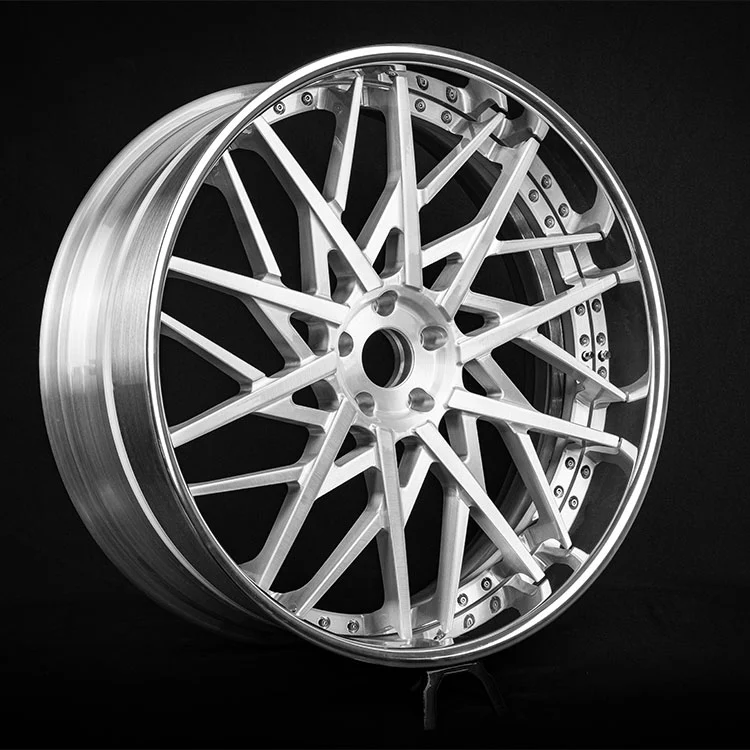 3-delade smidda hjul med spegelpolerad läpp